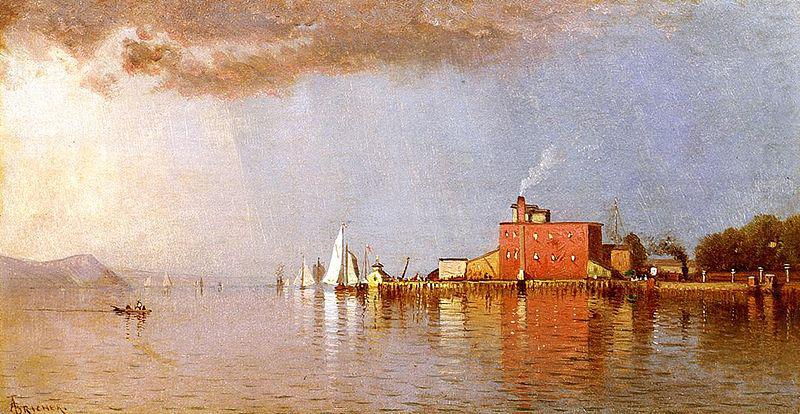 Alfred Thompson Bricher Along the Hudson china oil painting image